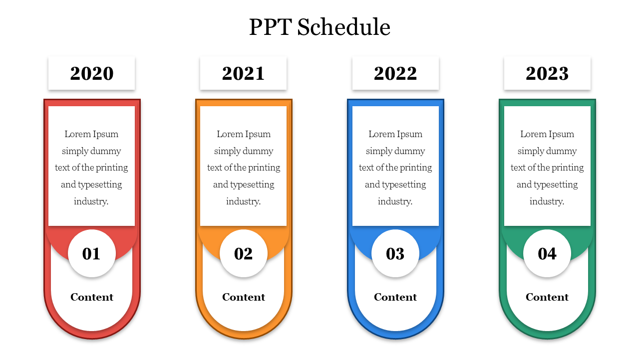 PowerPoint Schedule Presentation Template and Google Slides